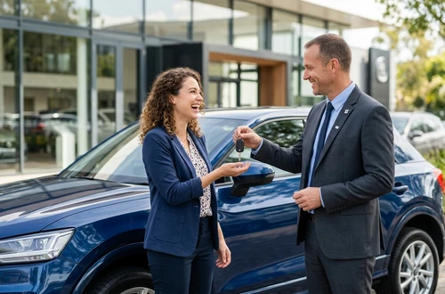 Friendly auto loan advisor ready to assist